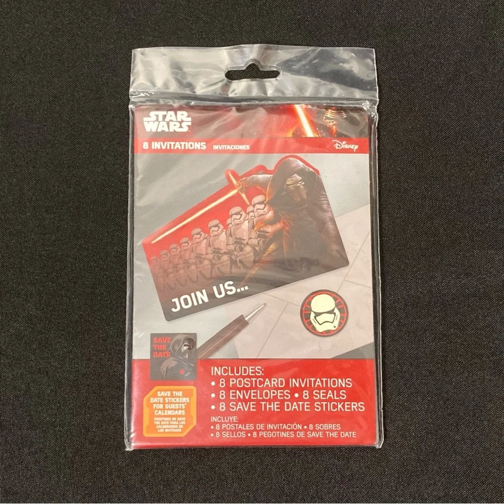 Disney Star Wars Kyle Ren Birthday Invitations 8 Pack
